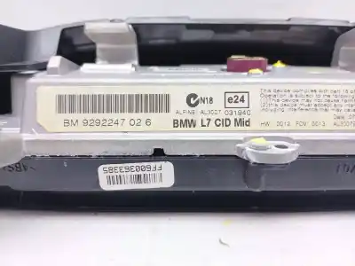 Second-hand car spare part multifunction display for bmw 3 (f30, f80) 320 d oem iam references 9292247026  