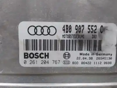 Автозапчастина б/у ебу контролер двигуна для audi a6 c5 (4b2) 2.4 посилання на oem iam 4b0907552c  0261204767 Автозапчастина б/у ебу контролер двигуна для audi a6 c5 (4b2) 2.4 посилання на oem iam 4b0907552c  0261204767