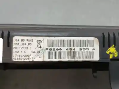 Pezzo di ricambio per auto di seconda mano pannello degli strumenti per renault scénic ii (jm0/1_) 1.5 dci (jm1e, jm16) riferimenti oem iam 8200494955a  p8200494955a