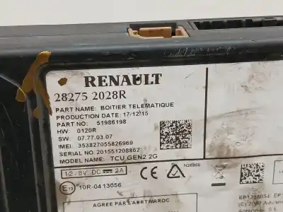 Автозапчасти б/у электронный модуль за renault scénic iii (jz0/1_) 1.6 dci (jz00, jz12) ссылки oem iam 282752028r  