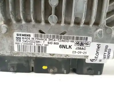 Second-hand car spare part ecu engine control for ford focus c-max (dm2) 2.0 tdci oem iam references 5ws40028mt  