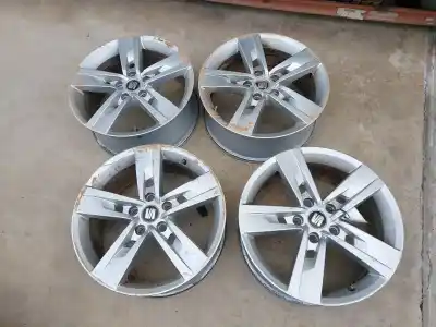 İkinci el araba yedek parçası TEKERLEK SETI için SEAT LEON (5F1)  OEM IAM referansları 7JX17 H2 ET49 17 PULGADAS 5F0601025T
