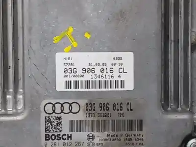 Автозапчастина б/у ебу контролер двигуна для audi a4 b7 (8ec) 2.0 tdi 16v посилання на oem iam 03g906016cl  0281012267
