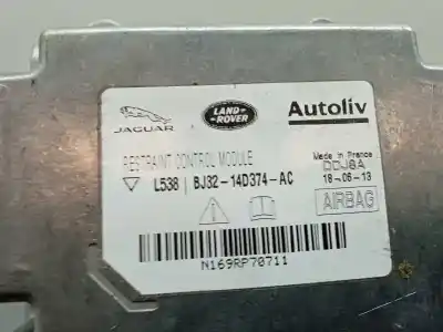Peça sobressalente para automóvel em segunda mão centralina de airbag por land rover evoque hse dynamic referências oem iam bj3214d374ac  