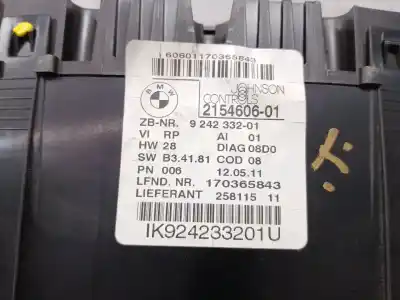 Peça sobressalente para automóvel em segunda mão quadrante por bmw 1 (e87) 118 d referências oem iam 924233201 215460601 25811511