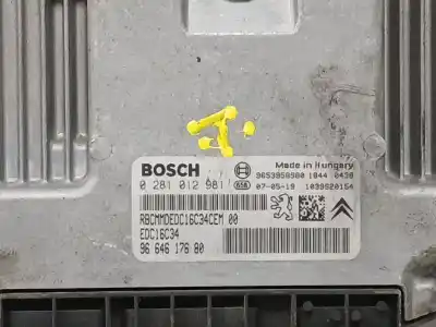 Second-hand car spare part ecu engine control for citroen c4 picasso sx oem iam references 9664617680  0281012981