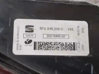Second-hand car spare part right tailgate light for seat leon (kl1) xcellence oem iam references 5fa945208c  