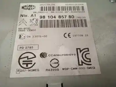 Автозапчастина б/у аудіо система / радіо cd для citroen c4 picasso intensive посилання на oem iam 9810485780  