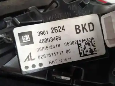 Автозапчасти б/у внутренний правый задний фонарь за opel corsa d (s07) 1.4 (l08 l68) ссылки oem iam 39012624 028751411106 39012624bkd