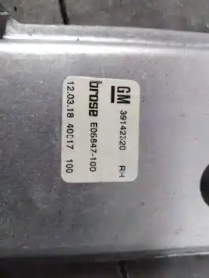 Автозапчасти б/у задний правый стеклорегулятор за opel astra k (b16) 1.4 turbo (68) ссылки oem iam 39142320  