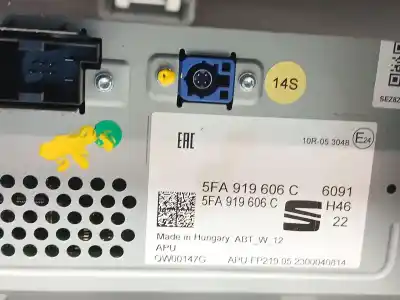 Second-hand car spare part multifunction display for cupra formentor (km7) 1.4 e-hybrid oem iam references 5fa919606c  