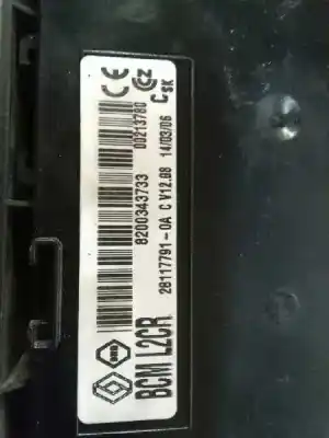 Second-hand car spare part electronic module for renault clio iii 20 aniversario oem iam references 8200343733  