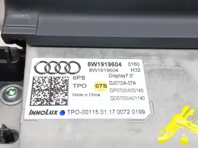 Second-hand car spare part gps navigation system for audi a4 b9 (8w2, 8wc) 2.0 tdi oem iam references 8w1919604  