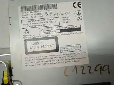 Peça sobressalente para automóvel em segunda mão sistema de áudio / rádio cd por toyota auris (_e18_) 2.0 d-4d (ade186_) referências oem iam 8614002280 8614002280 