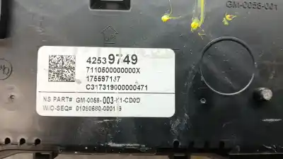 Автозапчастина б/у панель інструментів для opel mokka x excellence посилання на oem iam 42539749 c317319000000471 175597137