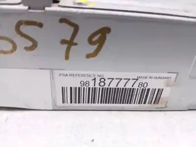 Pezzo di ricambio per auto di seconda mano impianto audio / radio cd per peugeot rifter access standard riferimenti oem iam 9818777780  