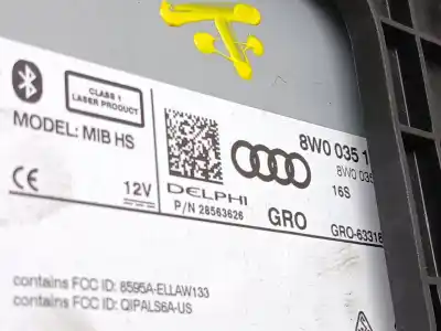 Автозапчасти б/у gps-навигационная система за audi a4 b9 (8w2, 8wc) 2.0 tdi ссылки oem iam 8wo035183e  28563626