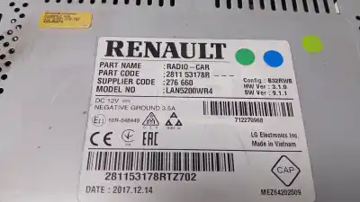 Автозапчастина б/у аудіо система / радіо cd для dacia duster (hm_) 1.2 tce 125 (hmma) посилання на oem iam 281153178r  276660