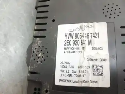 Автозапчасти б/у приборная доска за volkswagen crafter 30-50 furgón (2e_) 2.5 tdi ссылки oem iam 2e0920841m  