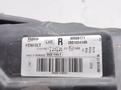 Pezzo di ricambio per auto di seconda mano faro anteriore destro per dacia duster (hm_) 1.2 tce 125 (hmma) riferimenti oem iam 90008171  260102414r