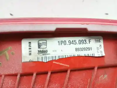 Second-hand car spare part interior left tailgate light for seat leon (1p1) reference oem iam references 1p0945093f  89320291