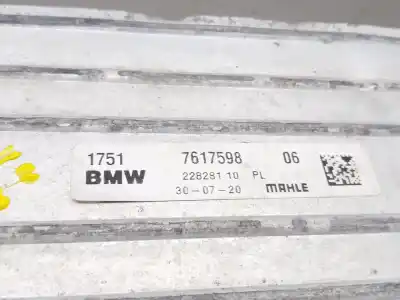 Peça sobressalente para automóvel em segunda mão intercooler por bmw 1 (f40) 116 d referências oem iam 7617598  