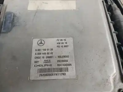 İkinci el araba yedek parçası ECU MOTOR KONTROL CIHAZI için MERCEDES-BENZ CLASE C (W204) C 200 CDI (204.001) OEM IAM referansları A6511500126  