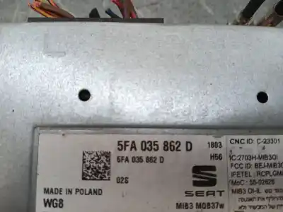 Second-hand car spare part electronic module for seat leon (kl1) 2.0 tdi oem iam references 5fa035862d  5fa035862d