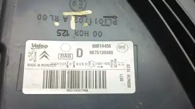 Second-hand car spare part right headlight for citroen c-elysee (dd_) 1.6 bluehdi 100 oem iam references 9675139980  90014456