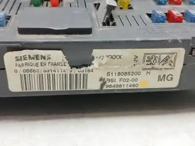 Peça sobressalente para automóvel em segunda mão centralina bsi por citroen c3 1.1 collection referências oem iam 9649811480  