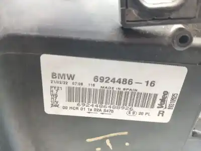 Second-hand car spare part right headlight for bmw 1 (e87) 118 d oem iam references 6924486 6924486-16 89310925