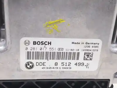 Peça sobressalente para automóvel em segunda mão centralina de motor uce por bmw x1 (e84) sdrive 18 d referências oem iam 0281017551 8512499 851249901
