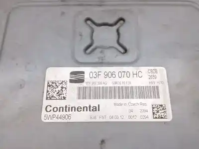 Second-hand car spare part ecu engine control for seat leon (1p1) reference oem iam references 03f906070hc  