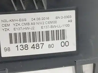 Peça sobressalente para automóvel em segunda mão quadrante por peugeot 208 style referências oem iam 769167080u 981384878000 769317790u