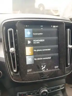 Peça sobressalente para automóvel em segunda mão display gps / multimídia por volvo xc40 (536) t5 plug-in hybrid referências oem iam 