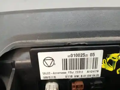 Second-hand car spare part multifunction display for citroen c4 cactus 1.6 bluehdi 100 oem iam references 98010025zd  
