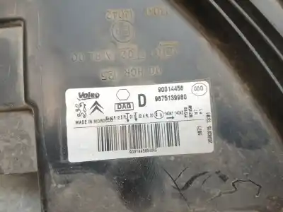 Second-hand car spare part right headlight for citroen c-elysee (dd_) 1.6 hdi 92 oem iam references 9675139980  