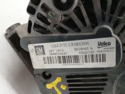 Автозапчастина б/у генератор для opel astra j (p10) 1.6 cdti (68) посилання на oem iam 13586366 tg12c155 2618063a