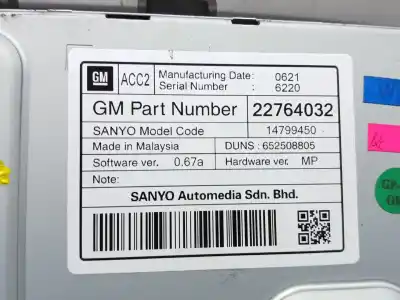 Автозапчасти б/у многофункциональный дисплей за opel insignia a (g09) 2.0 cdti (68) ссылки oem iam 22764032  13324595