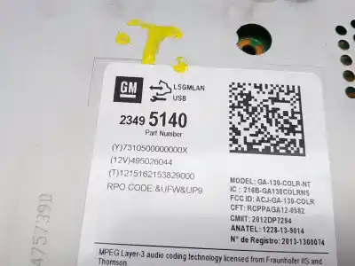 İkinci el araba yedek parçası ses sistemi / radyo cd için opel astra j (p10) 1.6 cdti (68) oem iam referansları 23495140  