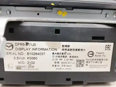 Second-hand car spare part multifunction display for mazda cx-30 (dm) skyactiv-g m hybrid oem iam references dfr5011j0  