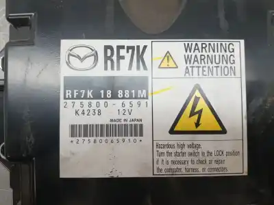 Second-hand car spare part ecu engine control for mazda 6 hatchback (gg) 2.0 di (gg14) oem iam references rf7k18881m  2758006591