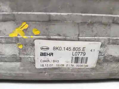 Peça sobressalente para automóvel em segunda mão intercooler por audi a5 (8t3) 2.7 tdi referências oem iam 8k0145805e  