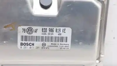Автозапчастина б/у ебу контролер двигуна для volkswagen passat b5.5 variant (3b6) 1.9 tdi 4motion посилання на oem iam 038906019ke  0281011201