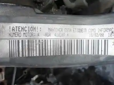 Recambio de automóvil de segunda mano de motor completo para seat ibiza (6k1) stella referencias oem iam agr  