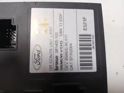 Second-hand car spare part left front window motor for ford focus c-max (cap) 1.6 tdci cat oem iam references 981405100  