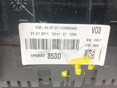 Second-hand car spare part dashboard for seat leon (1p1) 1.6 tdi oem iam references 1p0920853d  