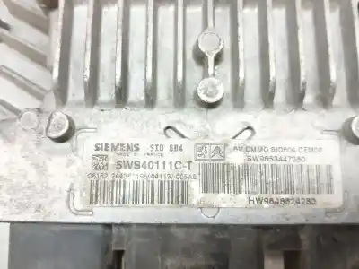 Peça sobressalente para automóvel em segunda mão centralina de motor uce por citroen c2 (jm_) 1.4 hdi referências oem iam 5ws40111ct hw9648624280 sw9653447380