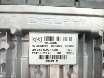 Second-hand car spare part ecu engine control for citroen c5 iii (rd_) 2.0 hdi 140 oem iam references 9666000180  hw9663548180