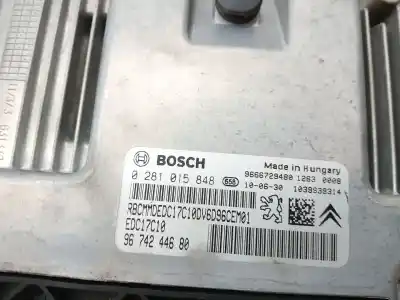 Second-hand car spare part ecu engine control for citroen ds3 (sa_) 1.6 hdi 90 oem iam references 0281015848  9674244680